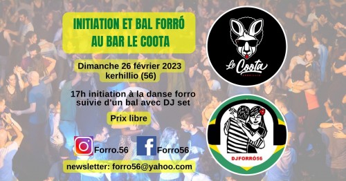 Initiation et bal forro au café concert Le Coota - 17H